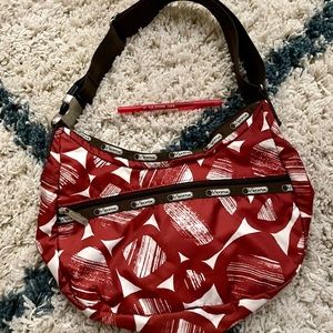 LeSportsac Red Hobo Shoulder Bag